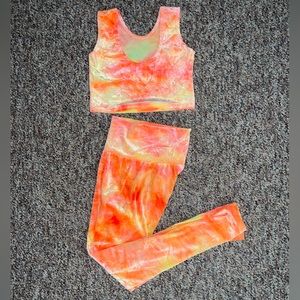VELVET 2pc Girls Set Sz 11/12 leggings and crop